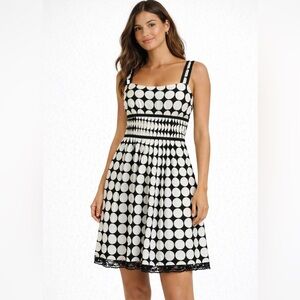 Dimri Black and White Polka Dot Sundress Size S Never Been Worn With Tags